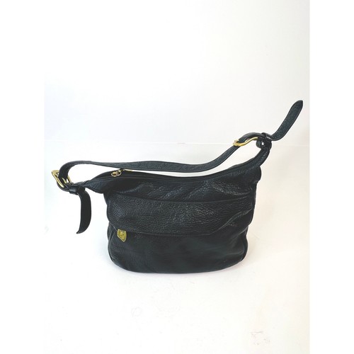 Libaire black pebbled - black, leather